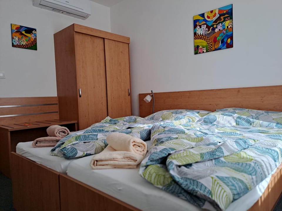 Bedroom, wardrobe, air conditioner