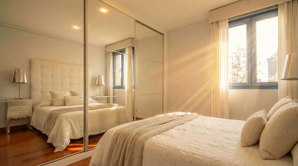 Bed, Photo of the whole room, Bedroom, wardrobe