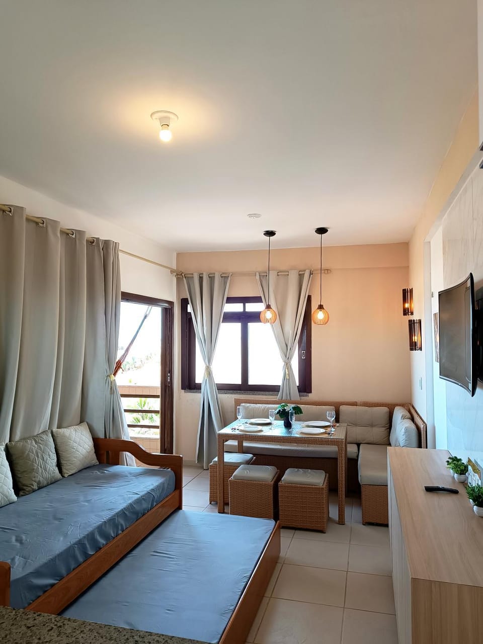 Flat Malua - Apartamento Pé Na Areia Com Vista Mar Taíba-CE Apartment in State of Ceará