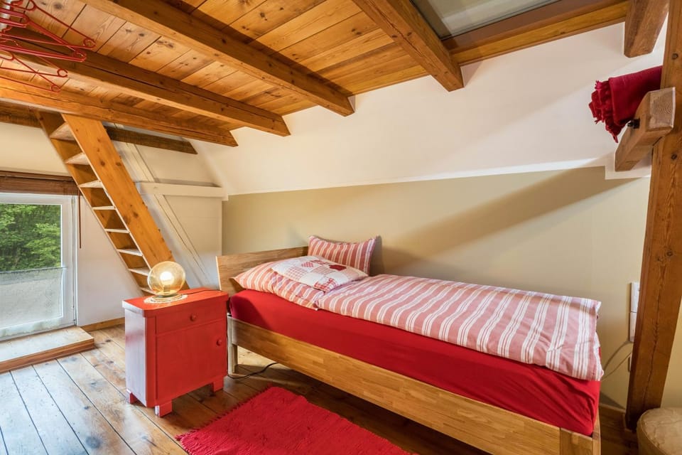 Property building, Living room, Bedroom