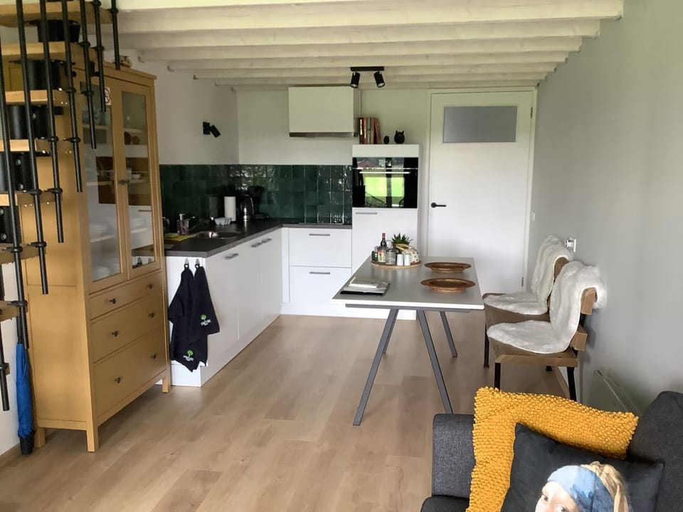 Kitchen or kitchenette, Dining area, minibar, pet friendly, stove