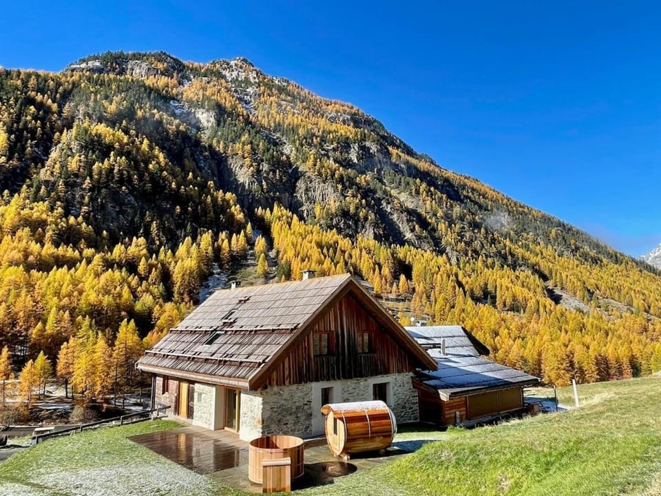 Property building, Spring, Natural landscape, Mountain view