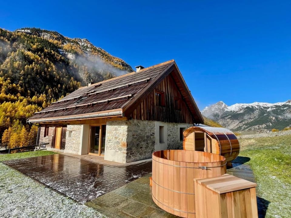 Property building, Spring, Natural landscape, Mountain view