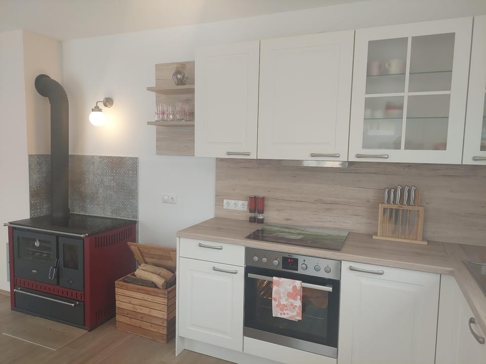 Kitchen or kitchenette, oven, kitchen