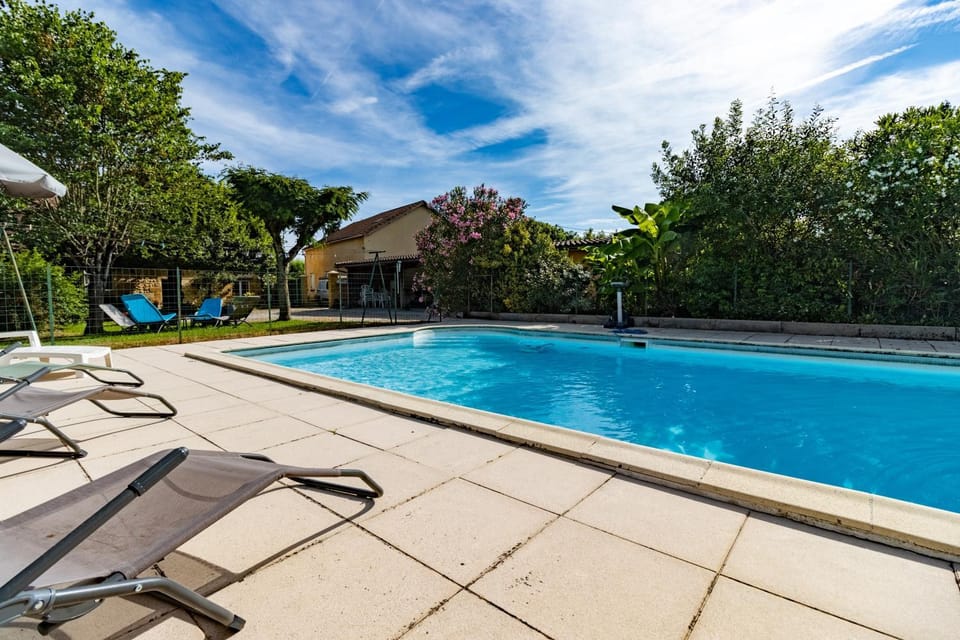 Property building, Living room, Swimming pool