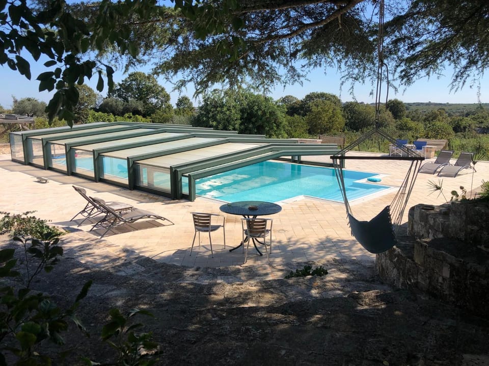 Autumn, Pool view, Swimming pool