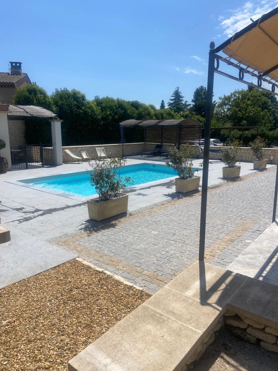 Pool view, sunbed