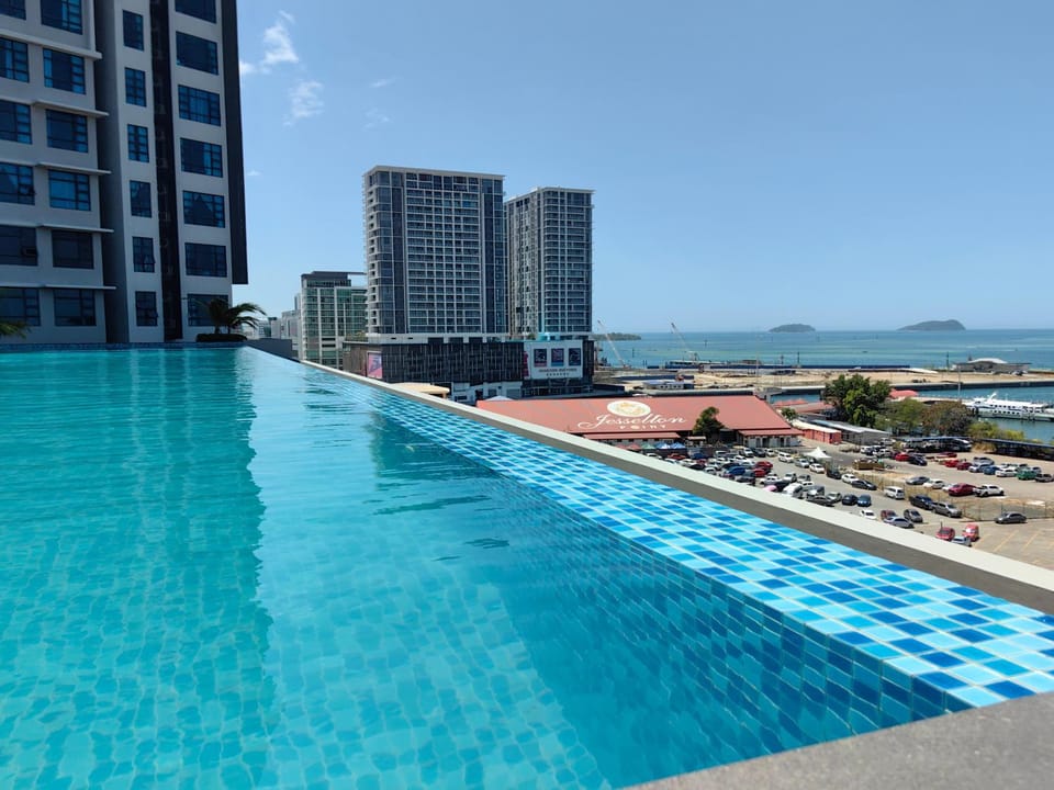 Day, Pool view, Sea view, Swimming pool