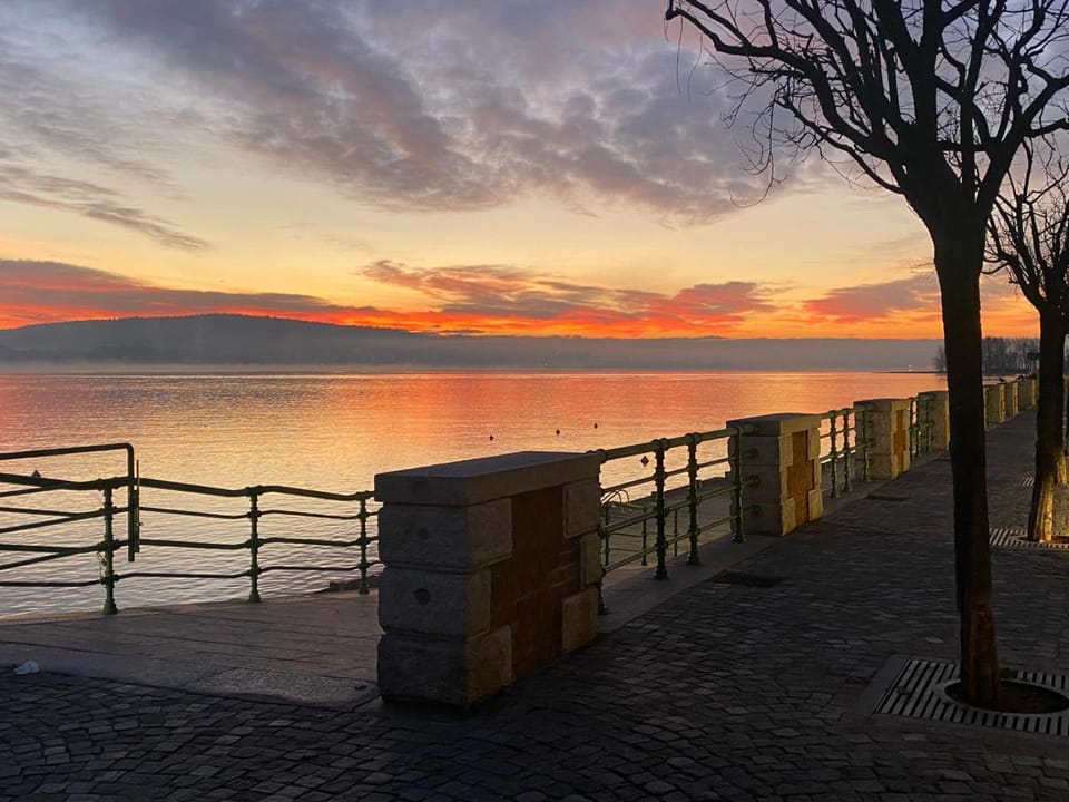 Nearby landmark, Sunset