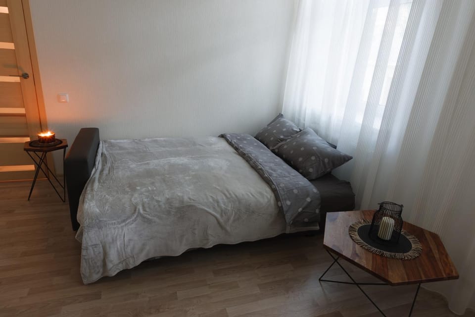 Bed, Living room, Bedroom