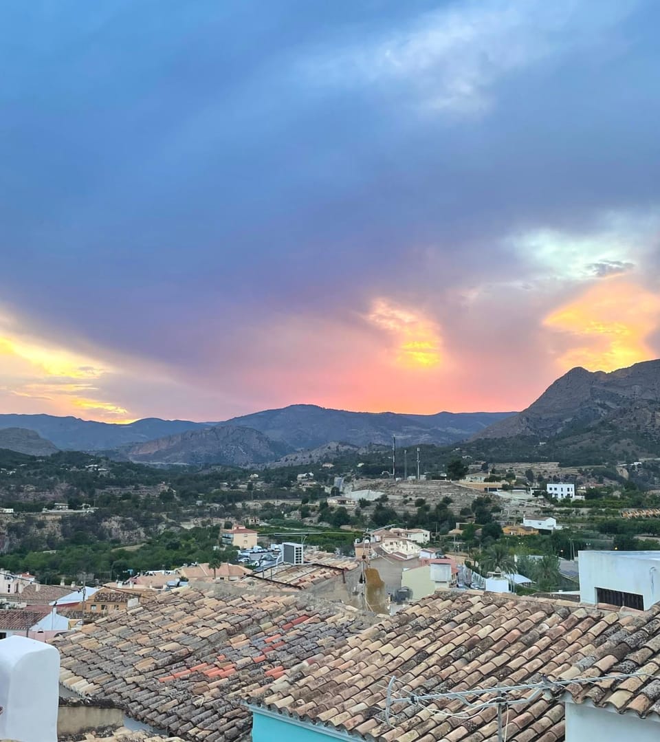 City view, Sunset