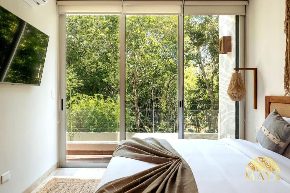 NHOA 206A Lux 2BR Condo Jungle View in Aldea Zama House in Tulum