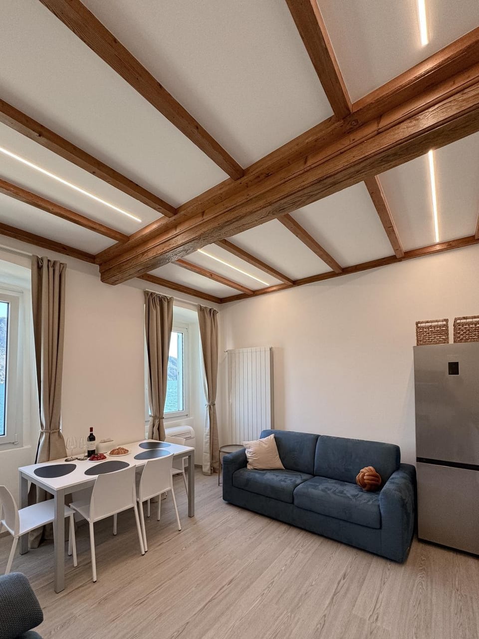 Living room, kitchen