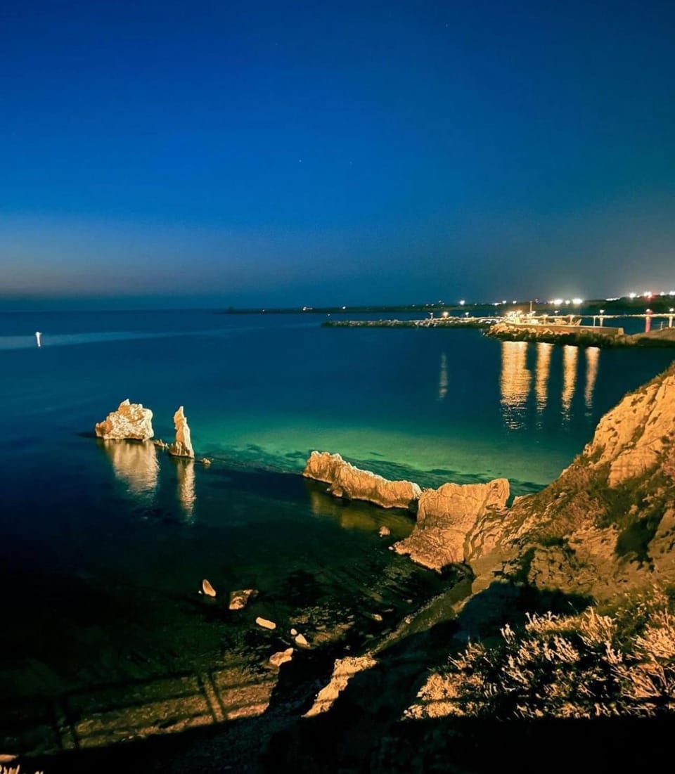 Nearby landmark, Night, Natural landscape, Beach, Sea view