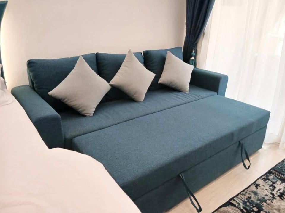 Bed, Living room, Photo of the whole room, Seating area, Bedroom