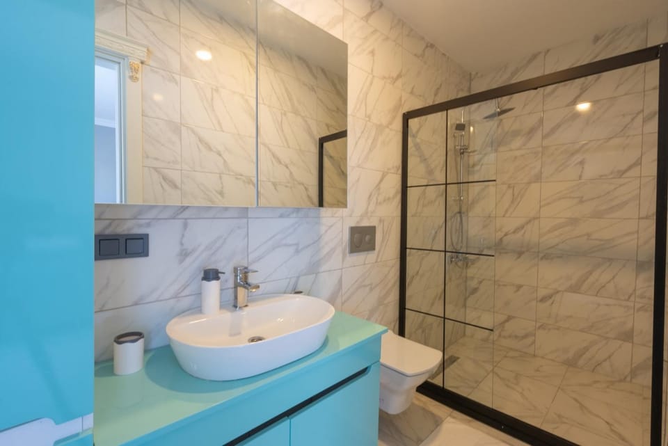 Shower, Toilet, Bathroom, towels