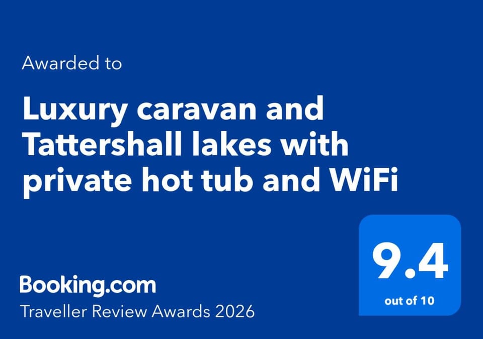 Luxury caravan and Tattershall lakes with private hot tub and WiFi Campground/ 
RV Resort in Tattershall