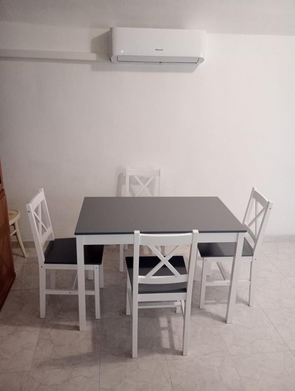 Dining area, air conditioner