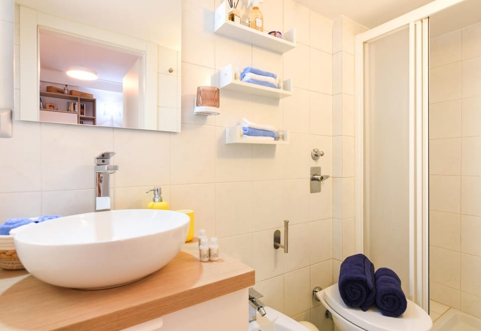 Shower, Toilet, Bathroom, towels