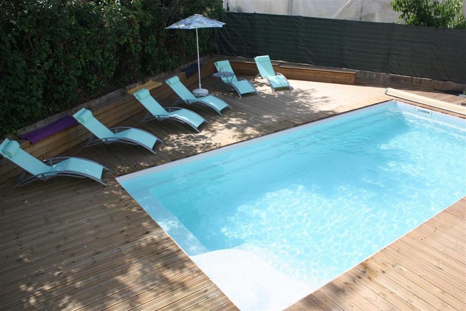 Pool view, sunbed