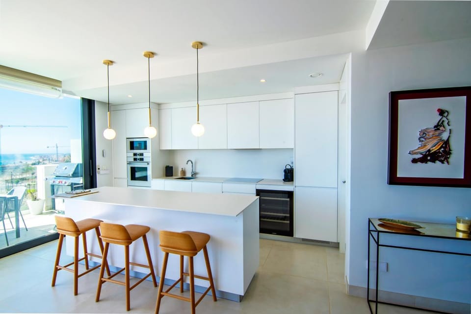 Kitchen or kitchenette, minibar, stove, kitchen