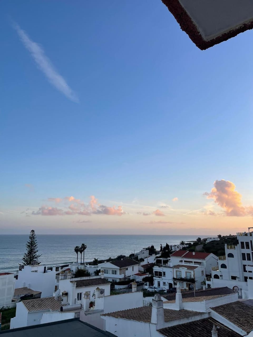 Beach, Sea view, Sunset