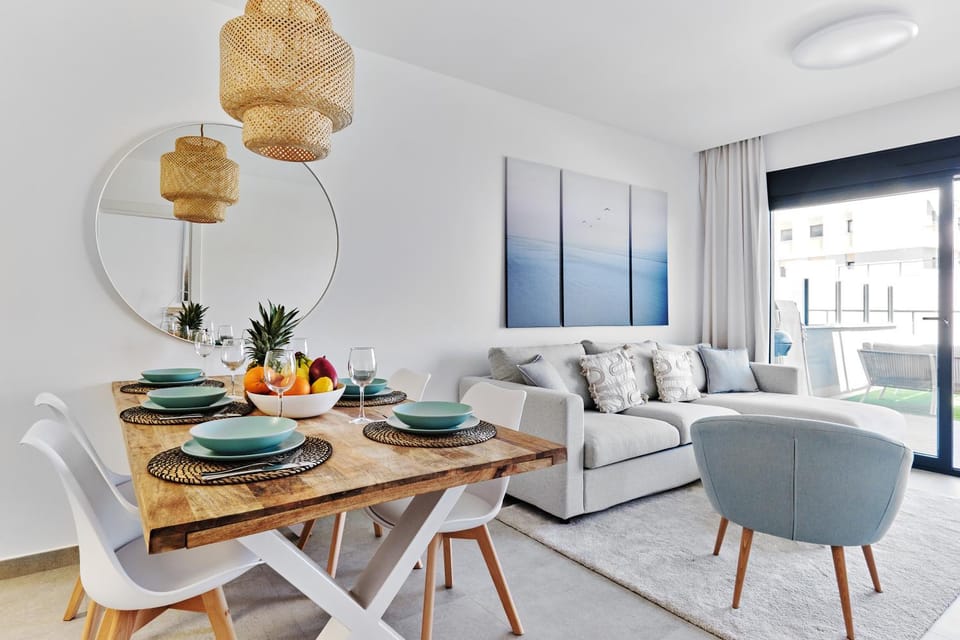 Living room, Seating area, Dining area