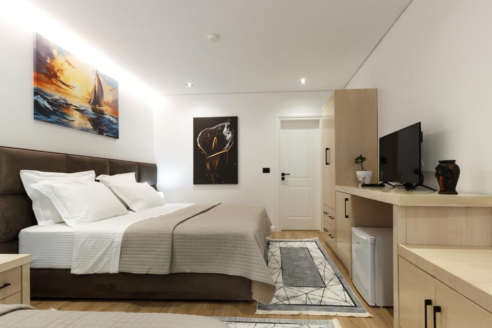 Bed, TV and multimedia, air conditioner