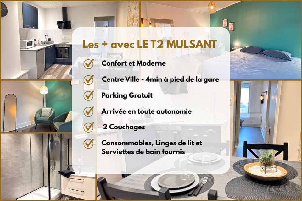 T2 Mulsant - Cosy & Confort Apartment in Auvergne-Rhône-Alpes