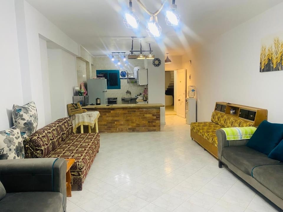 Two bedroom Chalet in Golden Beach Ras Sedr Fully Air conditioned in front of the pool near the beach kids aqua kids areas family cafeteria Apartment in South Sinai Governorate
