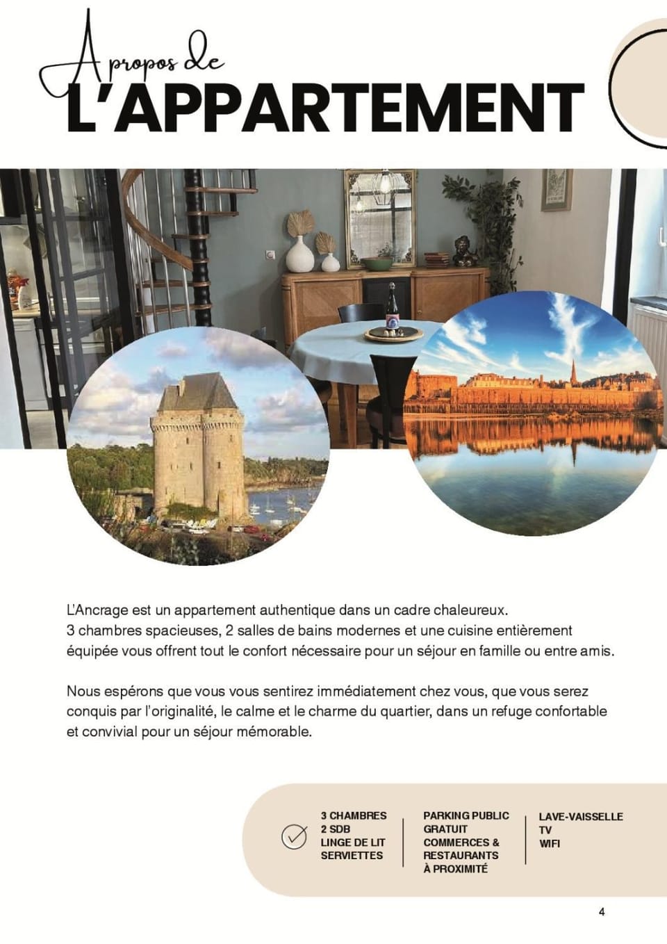 L'Ancrage Apartment in St-Malo