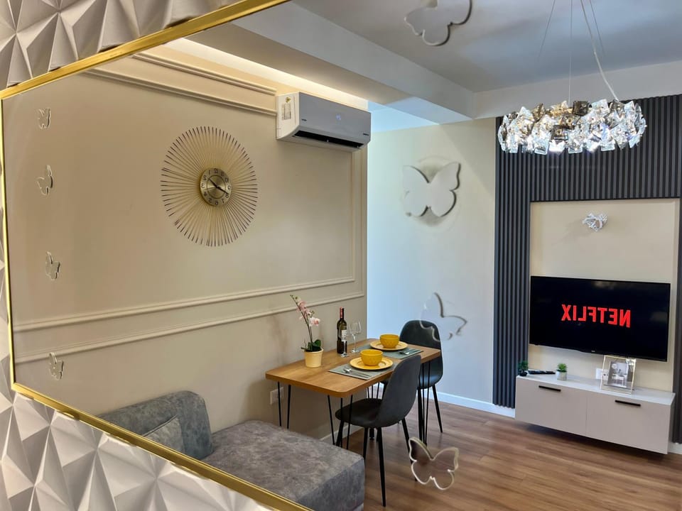 Dining area, air conditioner