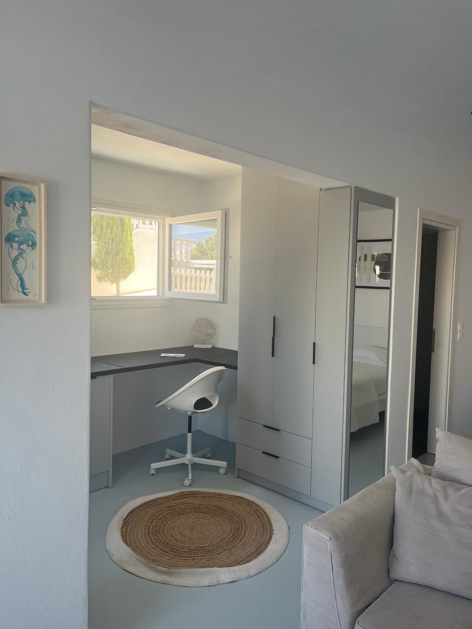 Minimal Grey Apartment Pool-front in Paros Apartment in Paros