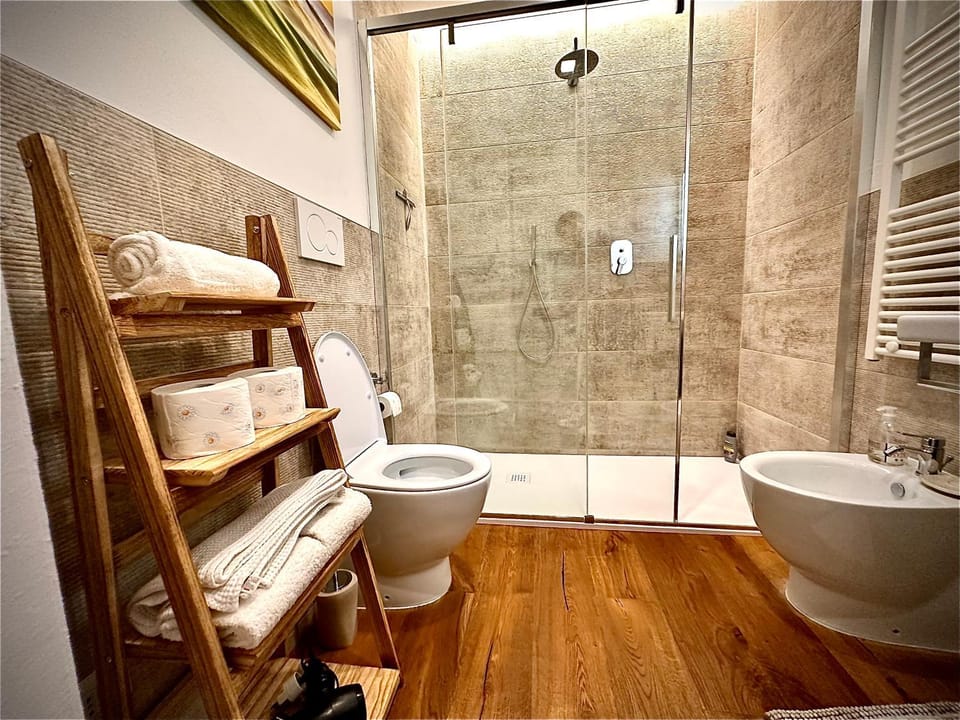 Shower, Toilet, Bathroom, bidet, towels