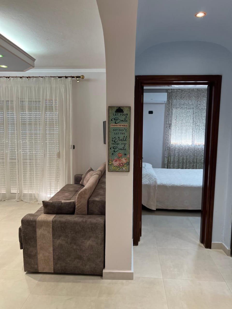 Bed, Living room, Photo of the whole room, Seating area, Bedroom