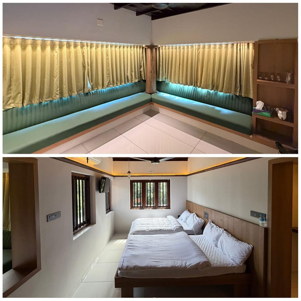 Bed, Living room, Bedroom