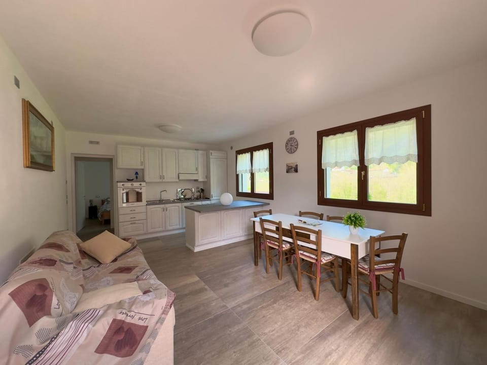 Living room, kitchen