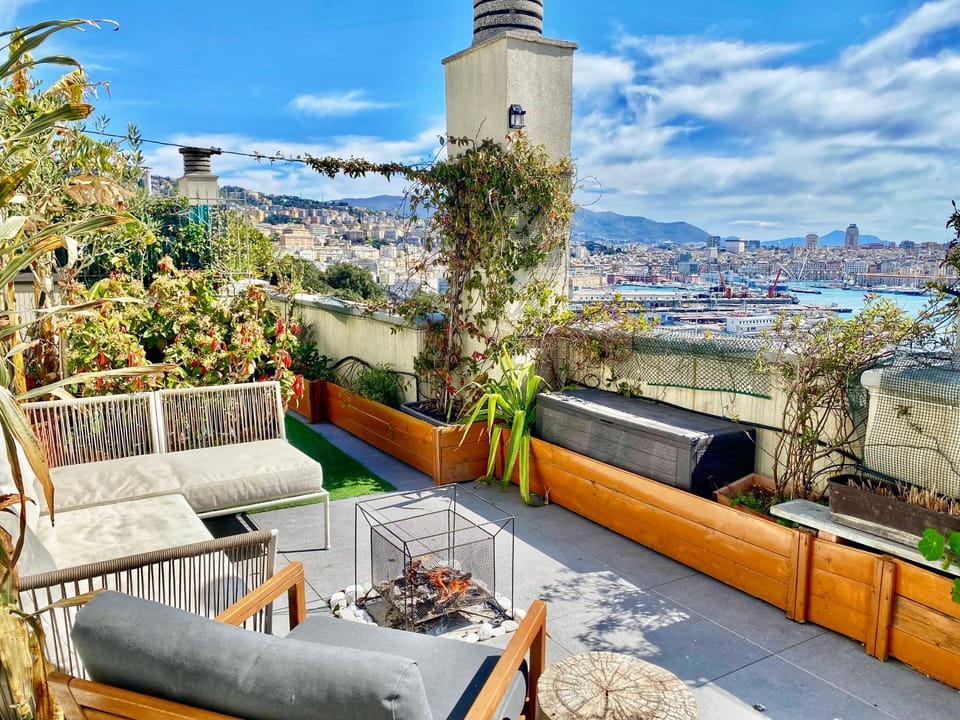 Property building, Patio, Day, Natural landscape, View (from property/room), View (from property/room), Balcony/Terrace, Living room, Seating area, City view, City view, Garden view, Garden view, Landmark view, Landmark view, Mountain view, Mountain view, Sea view, Sea view