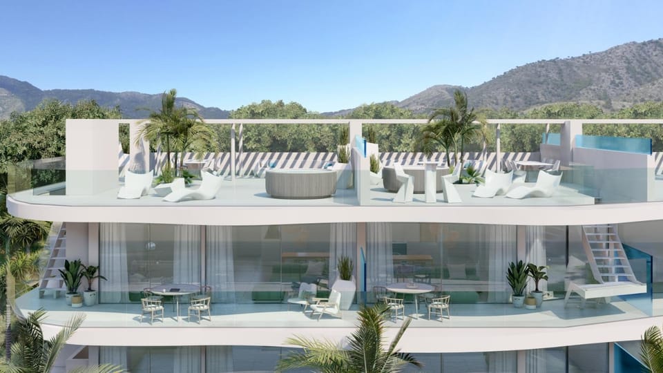 Property building, View (from property/room), Balcony/Terrace, Mountain view