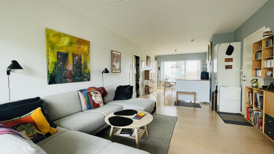 Kitchen or kitchenette, Living room, Dining area