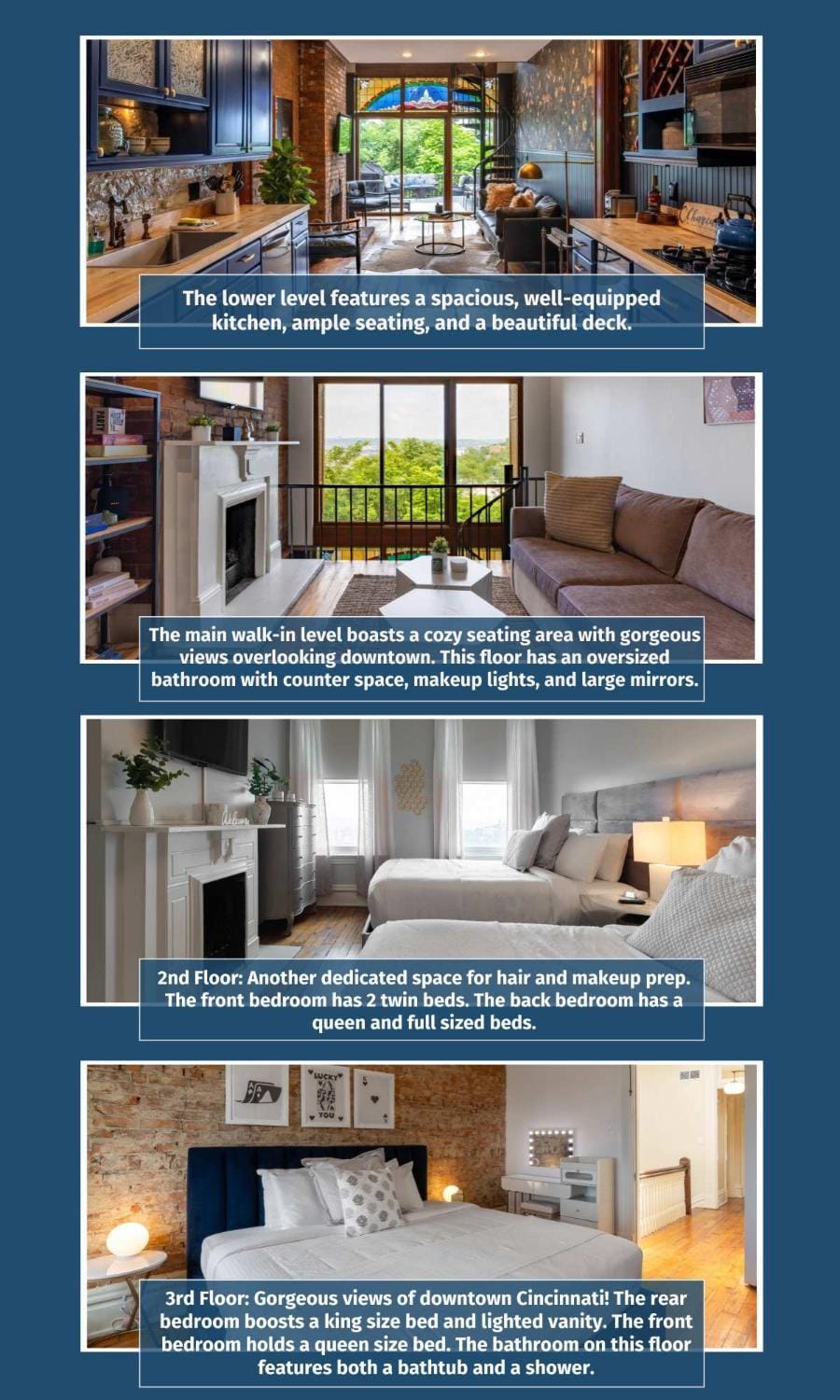 4BR Bridal, Group Retreat - Walkable - Skyline Views House in Cincinnati