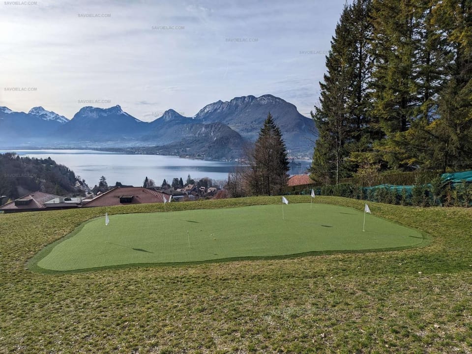 Nearby landmark, Day, Natural landscape, Golfcourse, Minigolf, Lake view, Mountain view