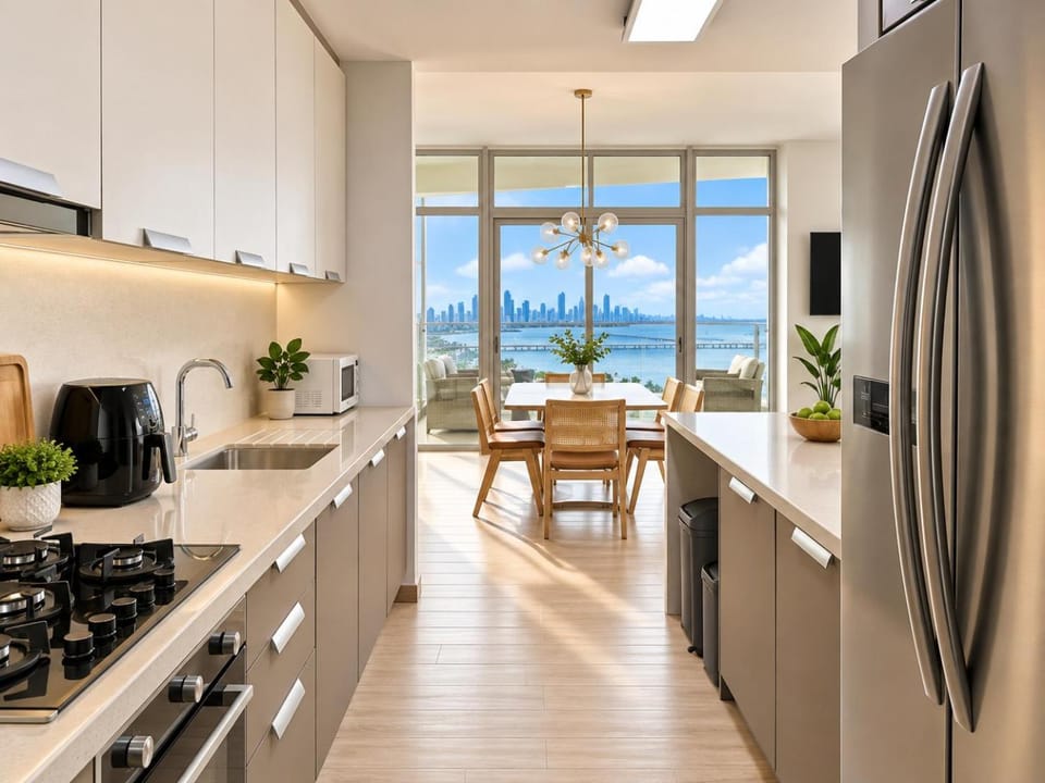 Natural landscape, Kitchen or kitchenette, Dining area