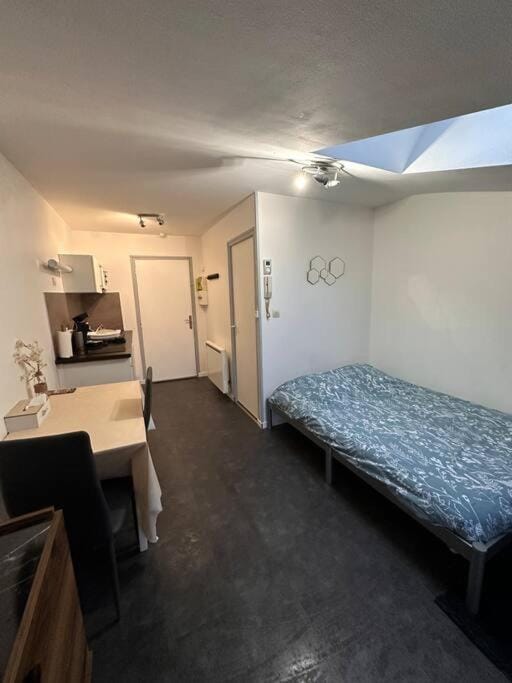 Bed, TV and multimedia, Kitchen or kitchenette, Living room, Photo of the whole room, Seating area, Dining area, Bedroom, hair dresser, minibar