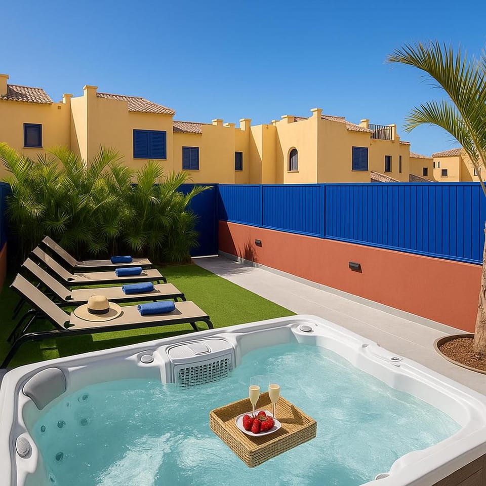 Natural landscape, Garden, Pool view