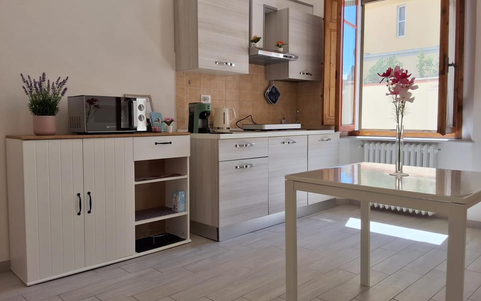 Coffee/tea facilities, Kitchen or kitchenette, Dining area, minibar, stove