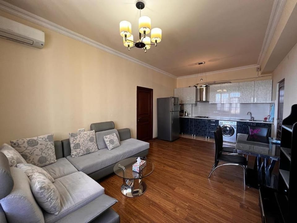 Communal lounge/ TV room, TV and multimedia, Kitchen or kitchenette, Living room, Seating area, Dining area, air conditioner