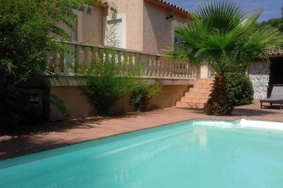 Property building, Patio, Day, Pool view