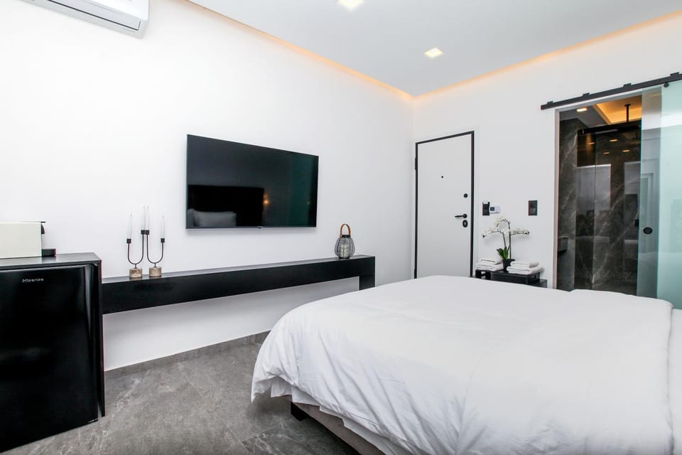Bed, TV and multimedia, Photo of the whole room, Bedroom, air conditioner