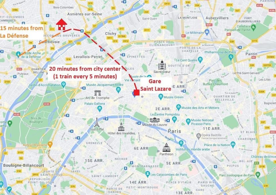 Le nid douillet - Cosy and very close to Paris Apartment in Courbevoie